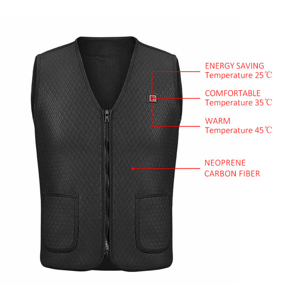 Outdoor USB Infrared Heating Jacket (Battery Included)