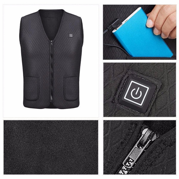 Outdoor USB Infrared Heating Jacket (Battery Included)
