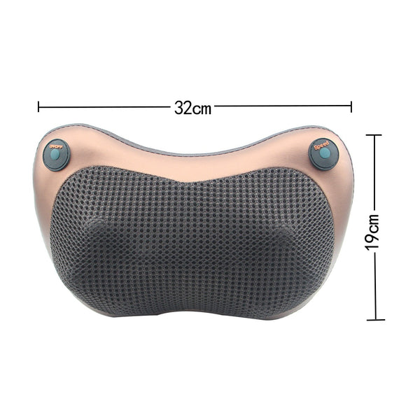 Relaxation Massage Pillow Car And Home  Electric Massager Shoulder Neck Infrared Heating Massage Relaxation Body Massage