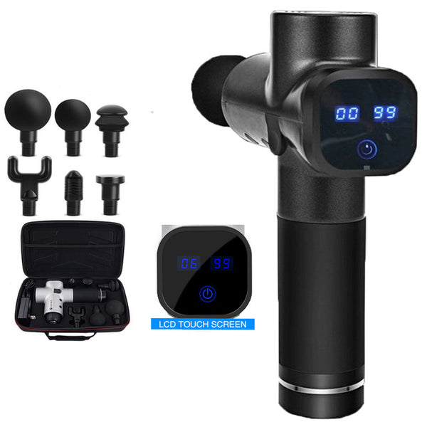 EMS Massage Gun Cordless Rechargeable Muscle Stimulator Deep Tissue Massager Device