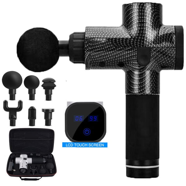 EMS Massage Gun Cordless Rechargeable Muscle Stimulator Deep Tissue Massager Device