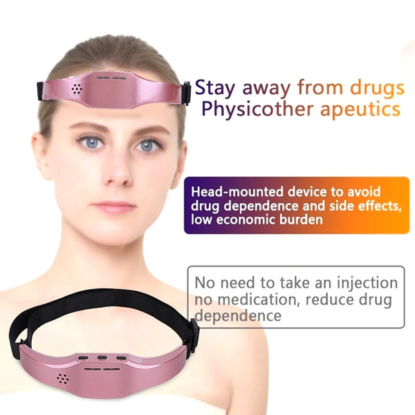 Electric Head Massager Sleep Monitor Migraine Relief Massager Insomnia Therapy Release Stress Sleep Therapy Device Sleeping Di