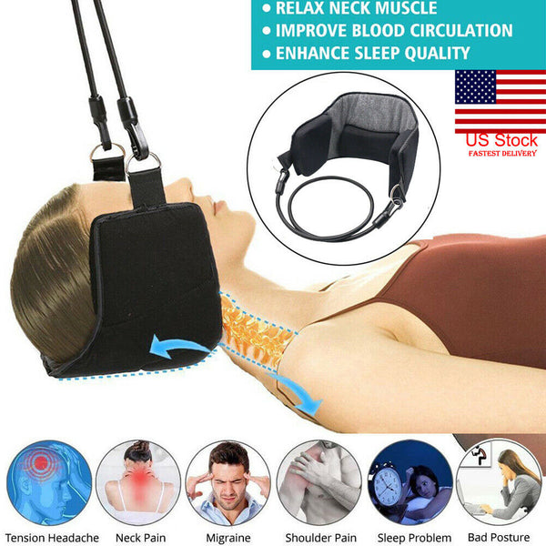 Portable Head Hammock Cervical Traction Device for Neck Pain Relief