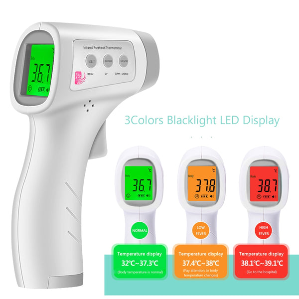 No Touch Forehead Thermometer for Adults, Kids Baby, Infrared Digital Accurate Instant Readings Thermometer with LCD Display