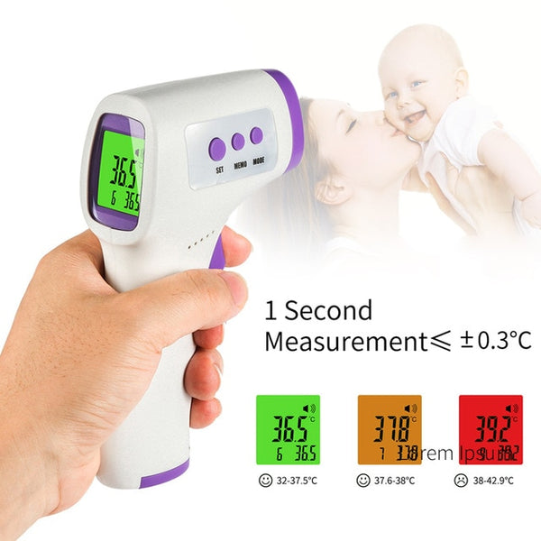 No Touch Forehead Thermometer for Adults, Kids Baby, Infrared Digital Accurate Instant Readings Thermometer with LCD Display