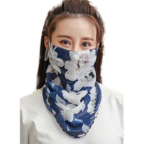 Windproof Outdoor Fashion Half Face Mask Double Sided Dust-proof Breathable Sunshade Neck Covers Protector Masks  Scarf Shawl