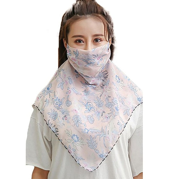 Windproof Outdoor Fashion Half Face Mask Double Sided Dust-proof Breathable Sunshade Neck Covers Protector Masks  Scarf Shawl