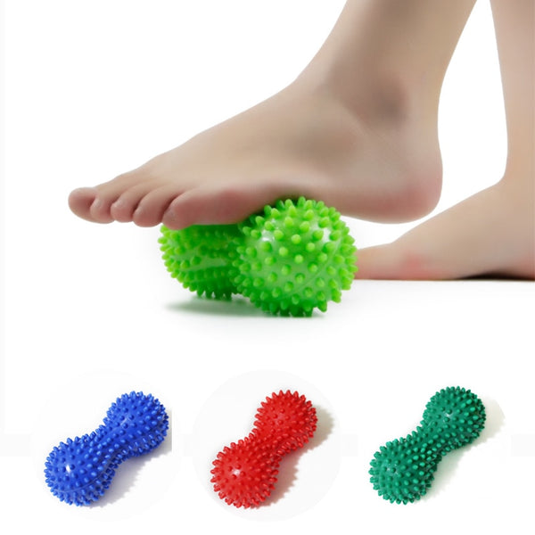 Peanut Shape  Spiky Massager Trigger Point Yoga Sport Fitness Ball