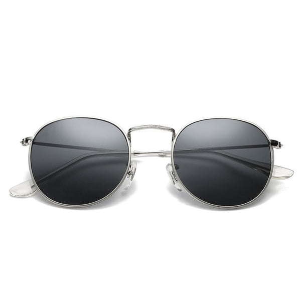 Oval Sunglasses  Small Metal Frame