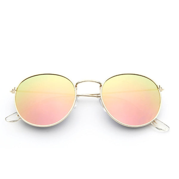 Oval Sunglasses  Small Metal Frame