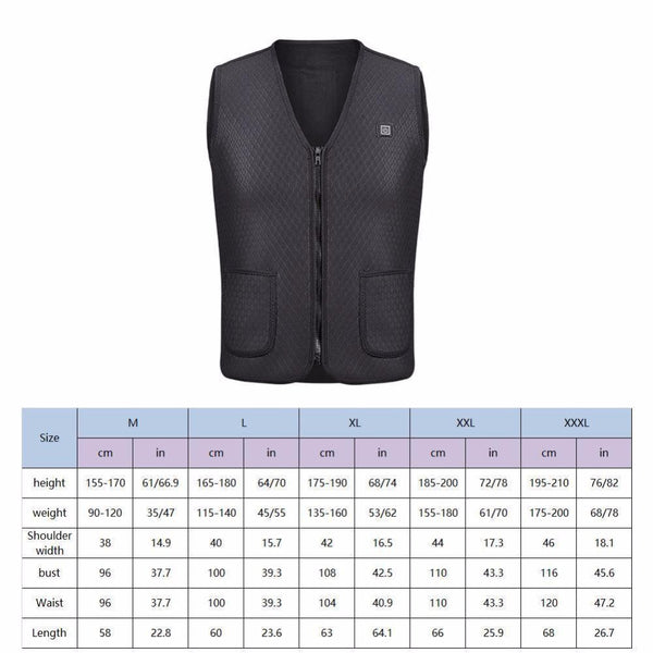 Outdoor USB Infrared Heating Jacket (Battery Included)