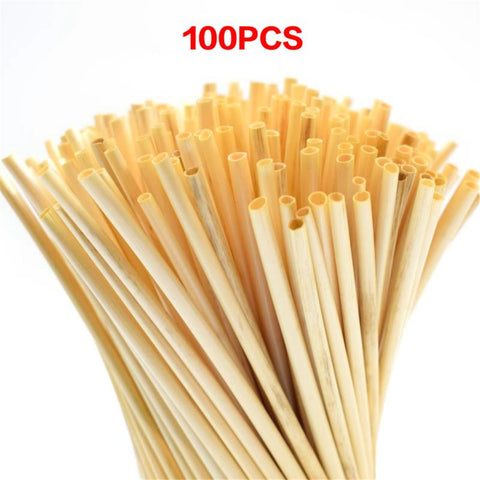 Natural Wheat Straw 100% biodegradable Straws (100 Pcs)