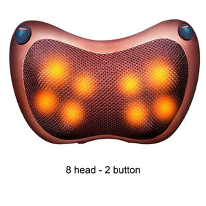 Relaxation Massage Pillow Car And Home  Electric Massager Shoulder Neck Infrared Heating Massage Relaxation Body Massage
