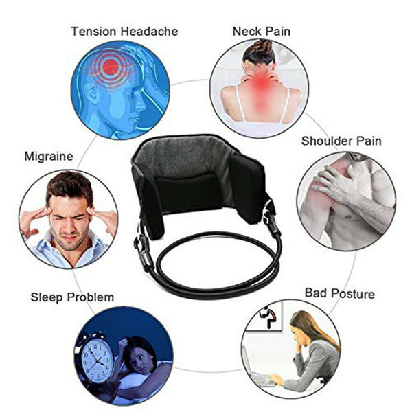 Portable Head Hammock Cervical Traction Device for Neck Pain Relief