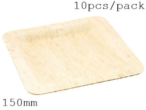 Disposable Eco-Friendly Bamboo  Tableware (150 mm, 10 PC/Pack)