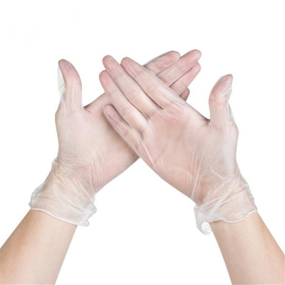100 PCS Disposable Gloves Safety Latex