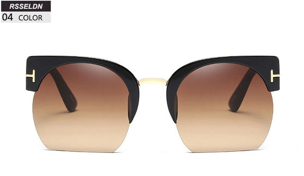 Semi-Rimless Sun Glasses