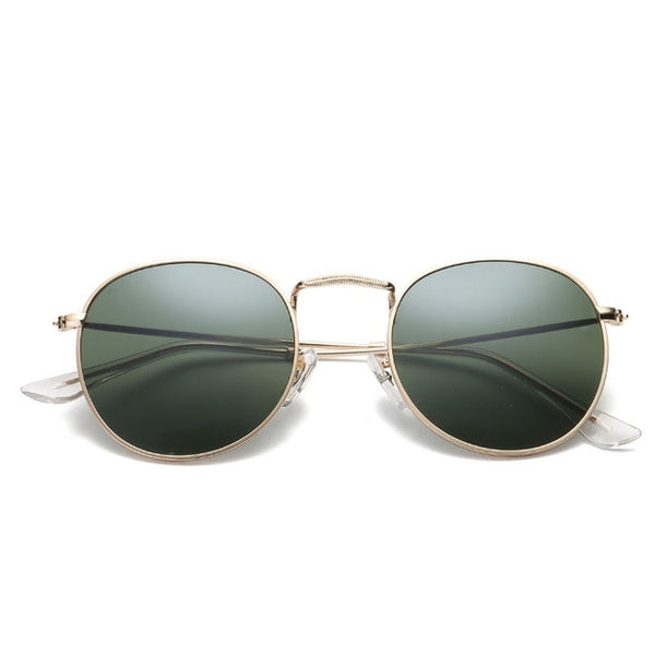 Oval Sunglasses  Small Metal Frame
